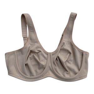 Wacoal Simone Sport Unlined Underwire Beige Adjustable Bra Size 38C Nude Tan